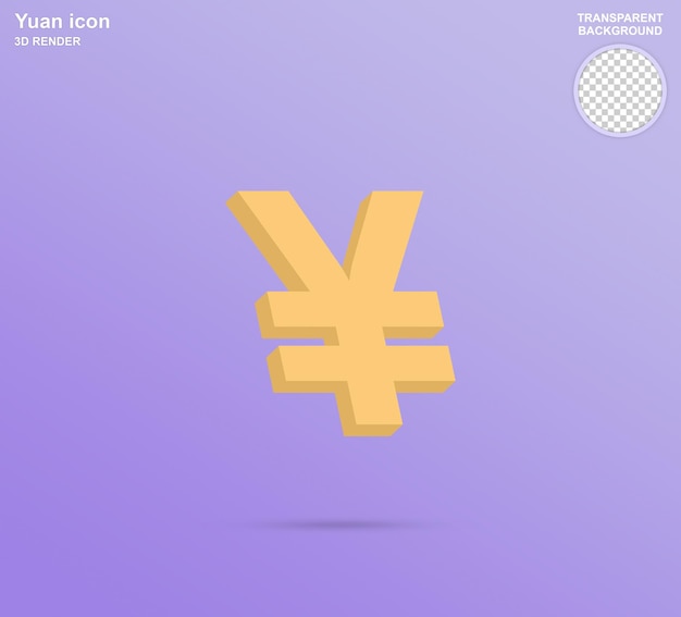 Yuan icon 3d
