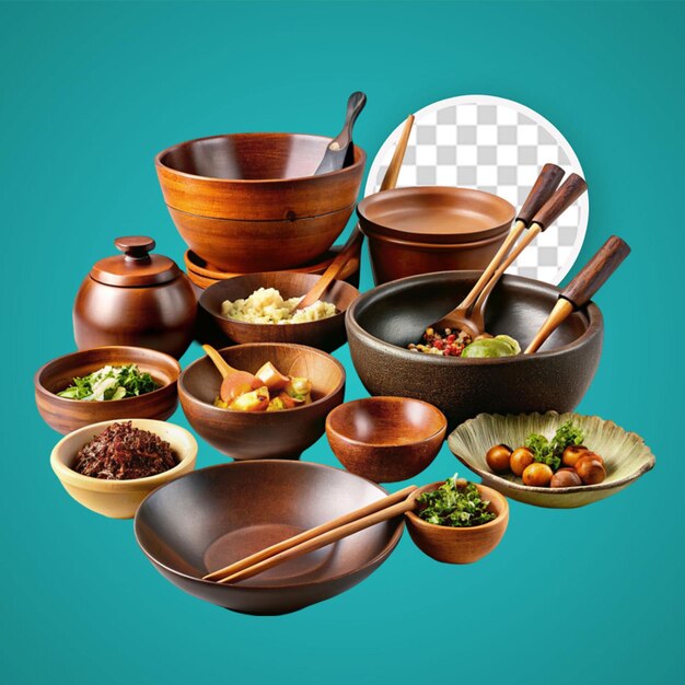 PSD yum cha food isolated on transparent background