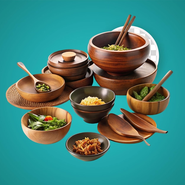 PSD yum cha food isolated on transparent background
