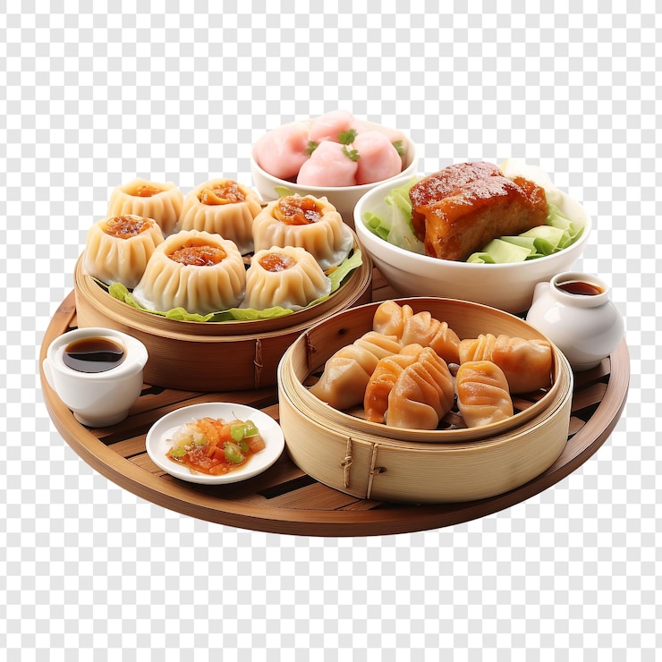 PSD yum cha geïsoleerd op transparante achtergrond