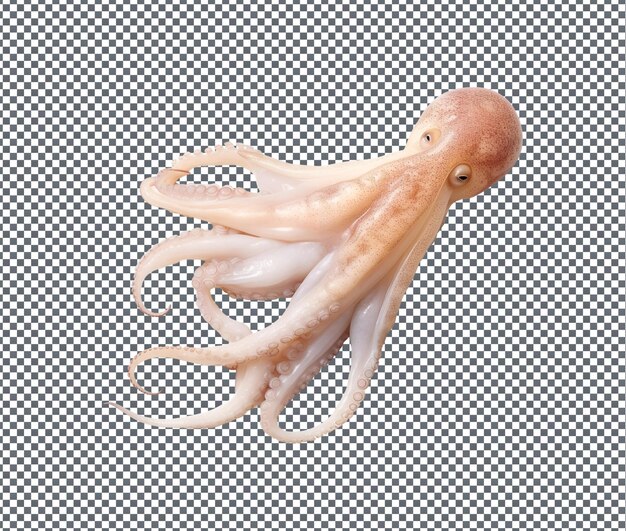 PSD yum yum winter squid isolated on transparent background