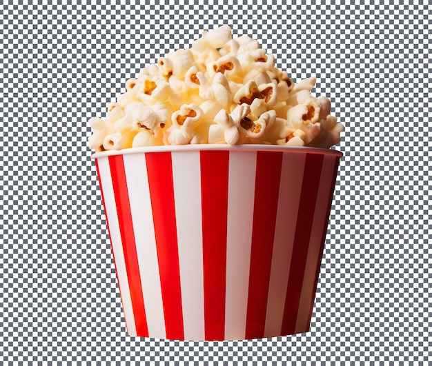 Yummy and Delicious popcorn blank bucket isolated on white background