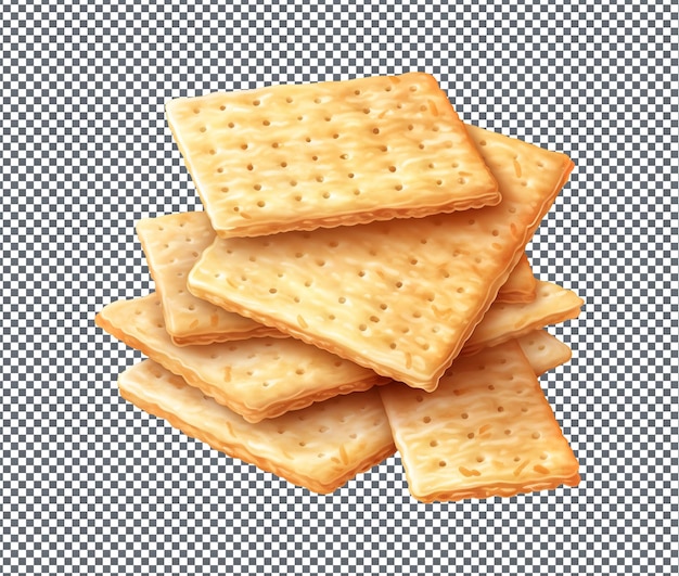 Yummy and delicious Rice Crackers isolated on transparent background