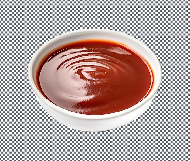 PSD yummy bbq sauce isolated on transparent background