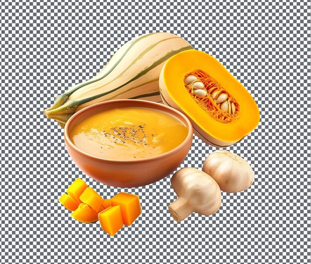 PSD yummy bunkeya butternut isolated on transparent background