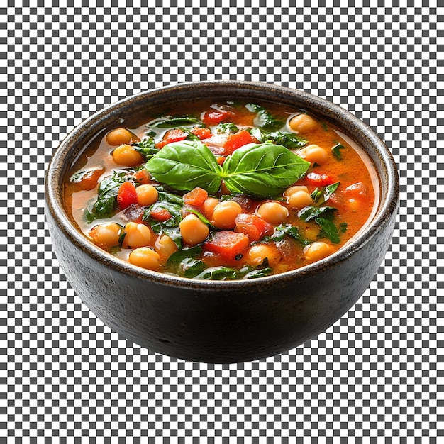 вкусный горох и спанак суп изолирован на прозрачном фоне