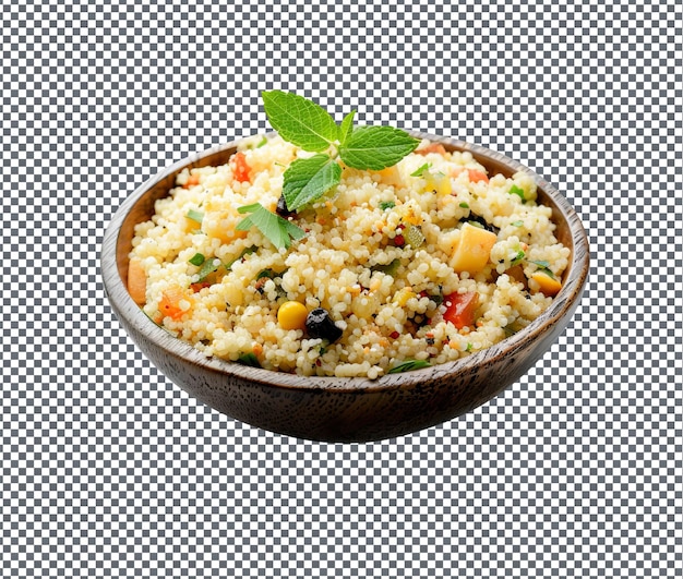 PSD yummy couscous isolated on transparent background