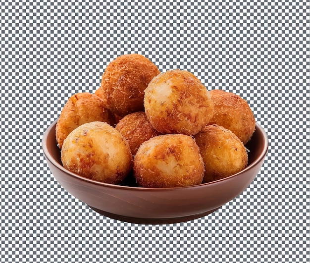 Yummy crab balls isolated on transparent background