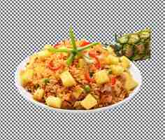 PSD yummy and delicious friedrice feng isolated on transparent background