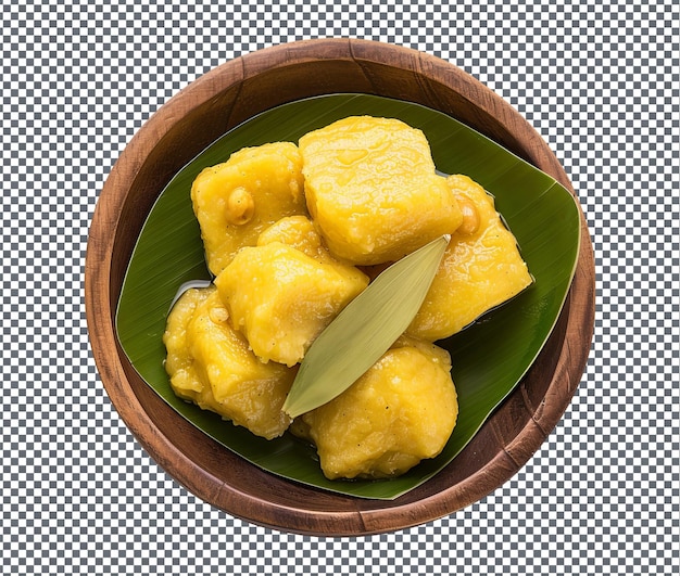 Yummy and delicious maize and cassava isolated on transparent background
