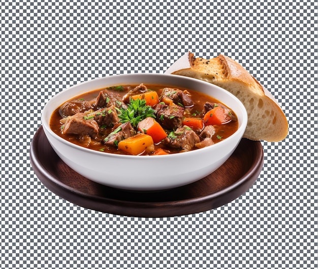 PSD yummy and delicious mulligan stew isolated on transparent background