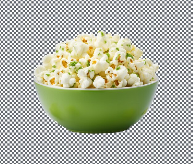 PSD yummy and delicious onion popcorn isolated on transparent background