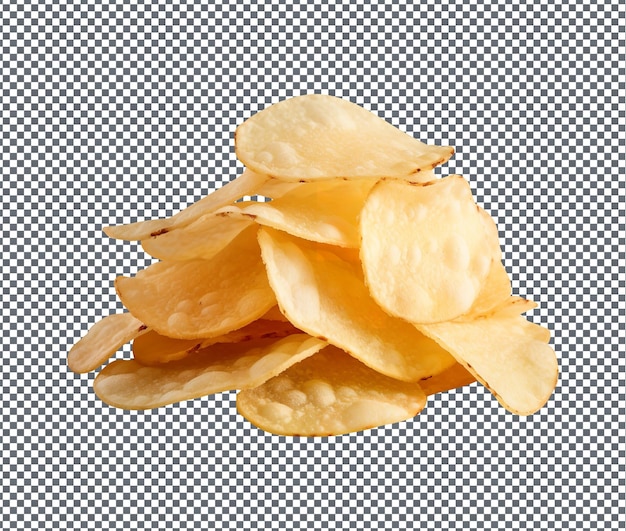 PSD yummy and delicious rice chips isolated on transparent background