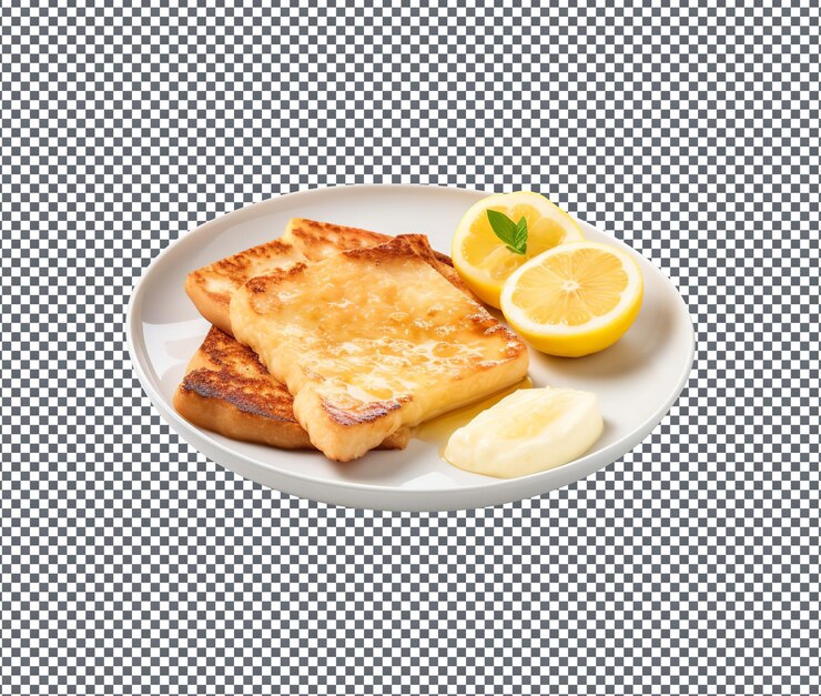 PSD 美味しくて美味しいサガナキ 透明な背景に隔離されたギリシャ料理