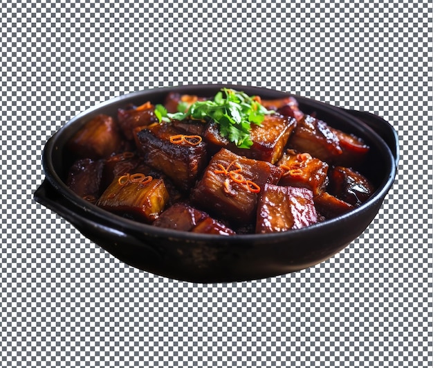 PSD yummy and delicious shanghai style red isolated on transparent background