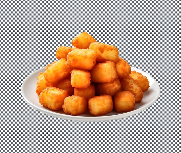 yummy and delicious tots small isolated on transparent background