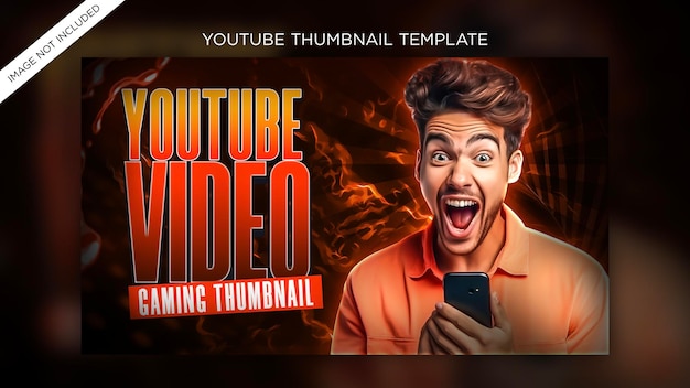 PSD yutubeのサムネイルとウェブバナーのプレミアムpsdテンプレート