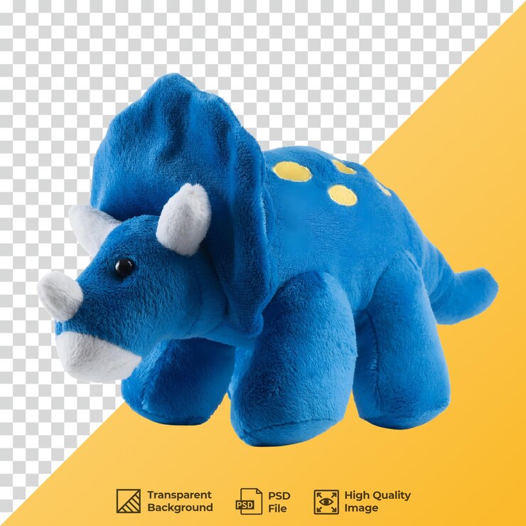 PSD zabawka z wypchanymi dinozaurami