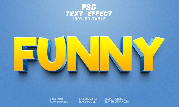 Zabawny plik tekstowy 3D PSD