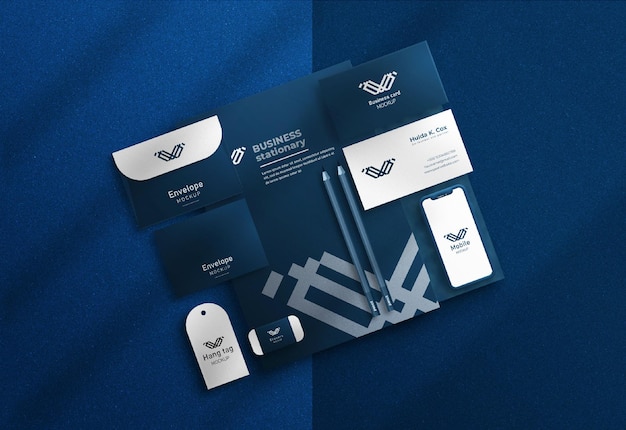 Zakelijk briefpapier mockup of corporate briefpapier branding mockup