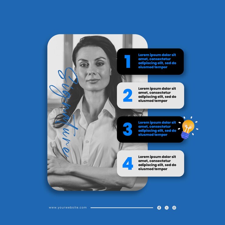 PSD zakelijke leider social media post