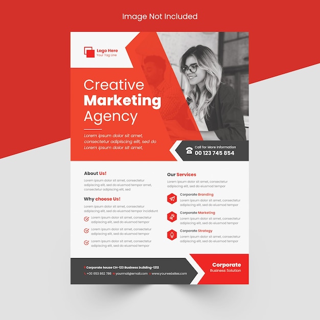 Zakelijke of zakelijke flyer
