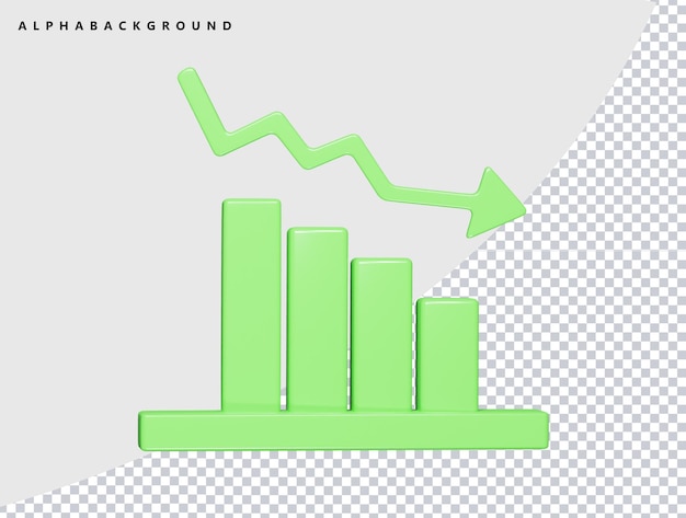 PSD zakelijke pictogram 3d render illustratie