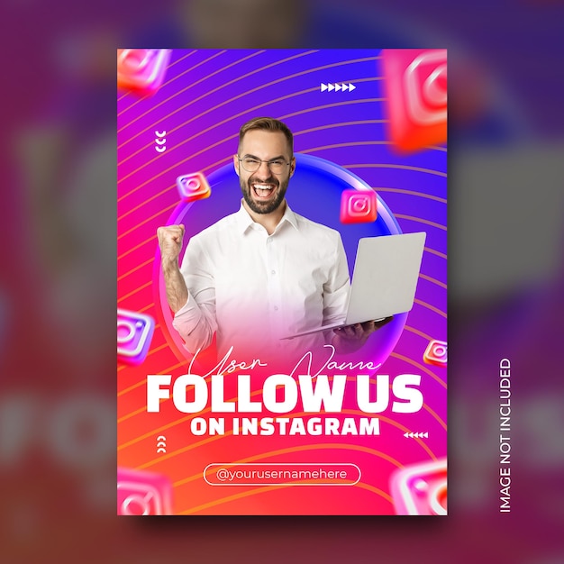 Zakelijke promotie en zakelijke digitale marketing live webinar instagram-verhaalsjabloon gratis psd