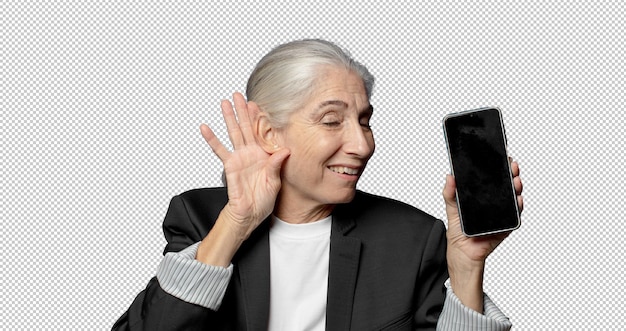 zakenvrouw met een smartphone