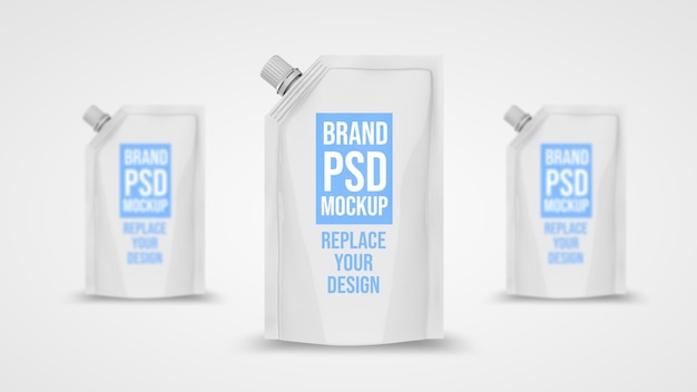 Zakje 3D-rendering mockup-ontwerp