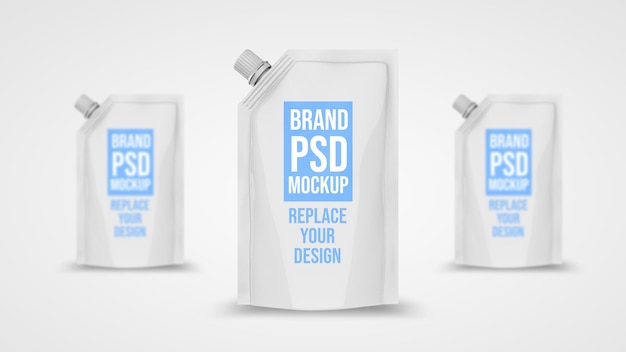 PSD zakje 3d-rendering mockup-ontwerp