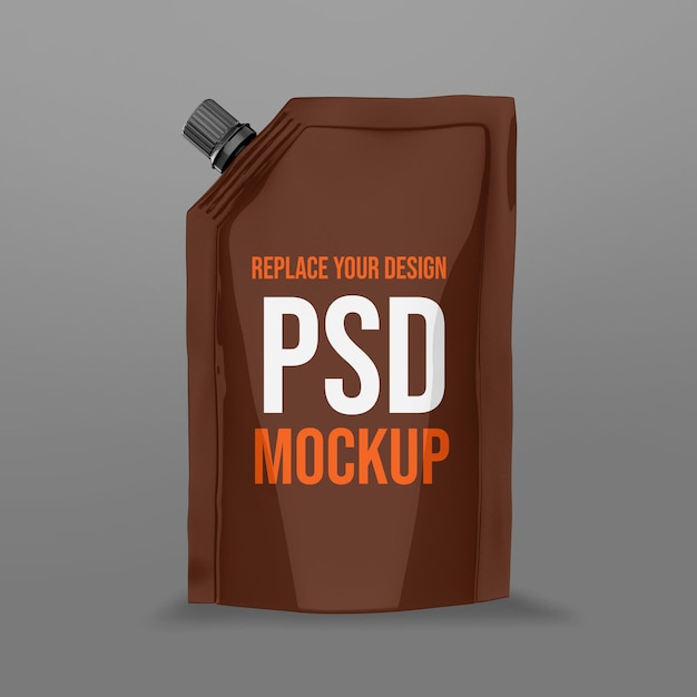 PSD zakje 3d-rendering mockup-ontwerp