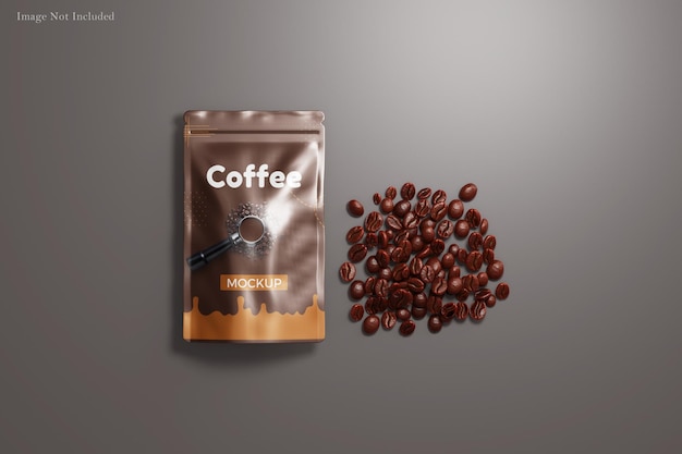 Zakje koffie mockup