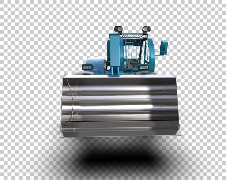 PSD załadowca izolowany na tle ilustracji renderingu 3d
