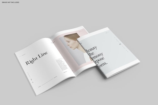 Zamknij się na bifold katalogu broszur