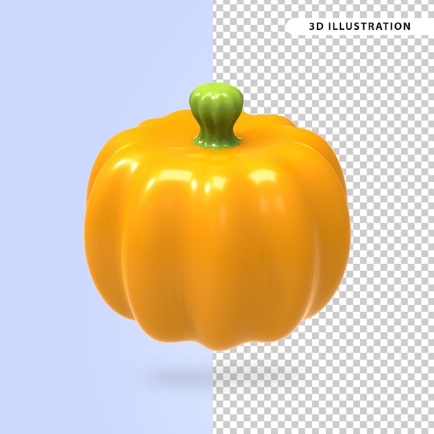 Zamknij Się Na Dyni Halloween W Renderowaniu 3d