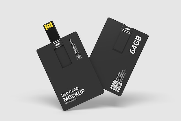 Zamknij się na makiecie karty USB