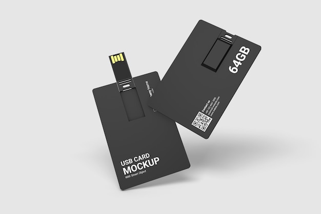 Zamknij się na makiecie karty USB
