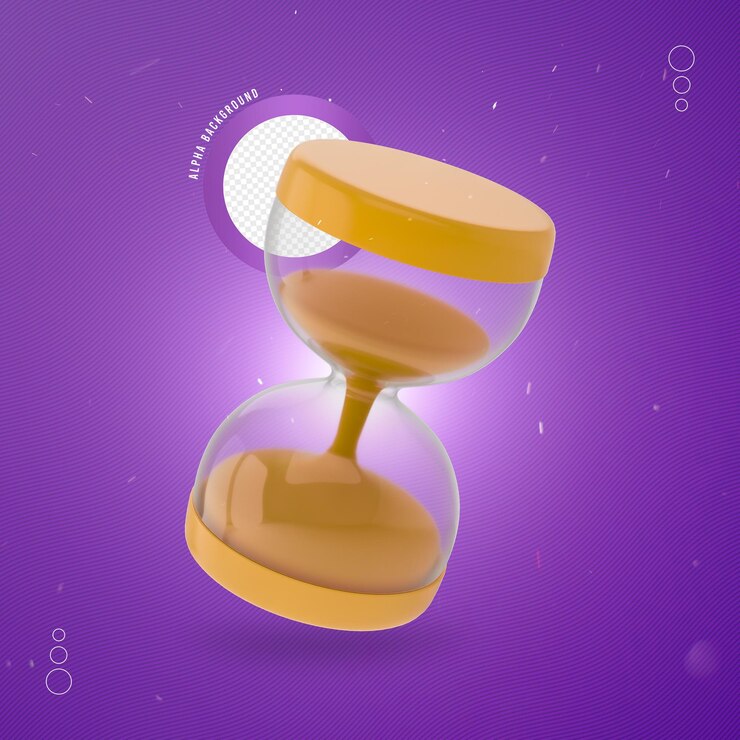 Zandklok 3d cartoon