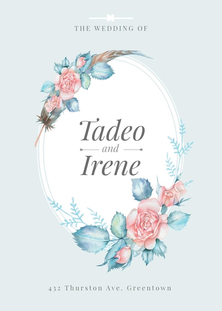 Zaproszenie ślubne Boho Peach