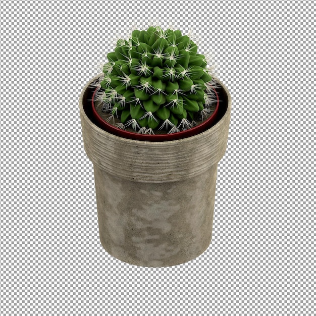 Zbliżenie na kwiat w wazonie w renderowaniu 3d