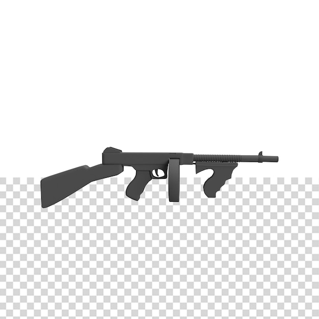 zbliżenie na pistolet na białym tle