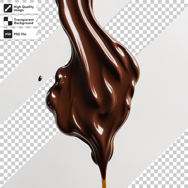 PSD zdjęcie czekolady z słowem czekolada na niej