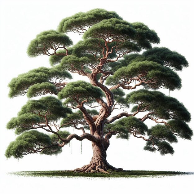 PSD zdjęcie drzewa z słowem bonsai na nim