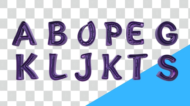 zdjęcie fioletowego alfabetu z napisem " b "