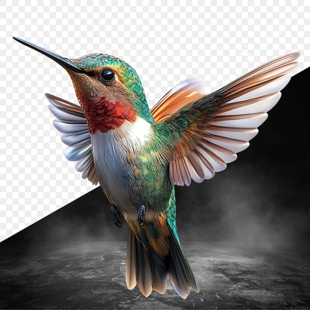 zdjęcie kolibri z zdjęciem ptaka na pierwszym planie