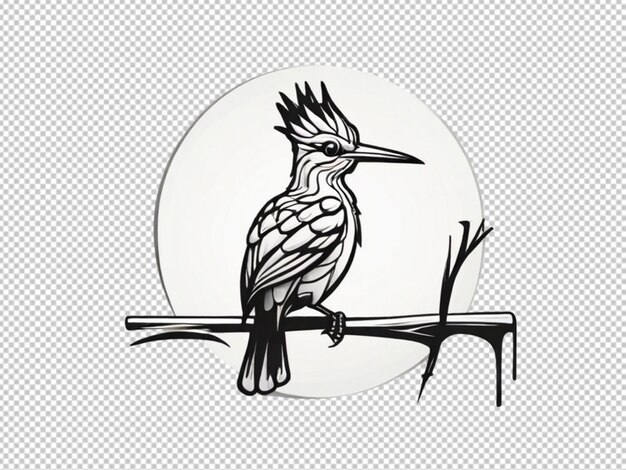 PSD zdjęcie logo ptaka na przezroczystym tle