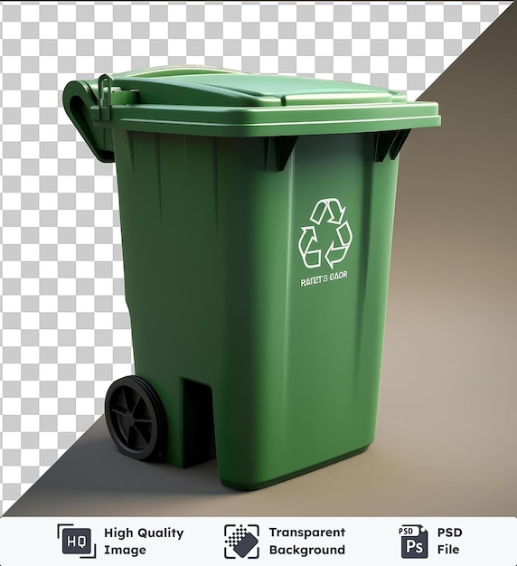 PSD zdjęcie realistycznego, fotograficznego kosza na recykling environmentalist_s