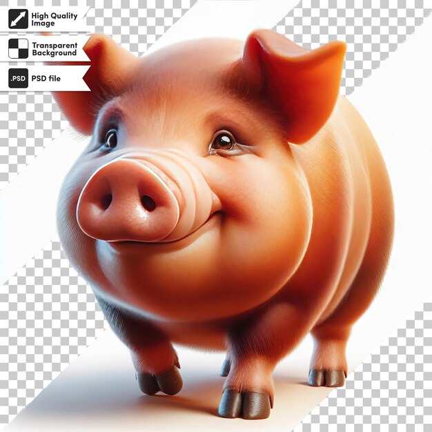 PSD zdjęcie świni, na której jest napisane świnia