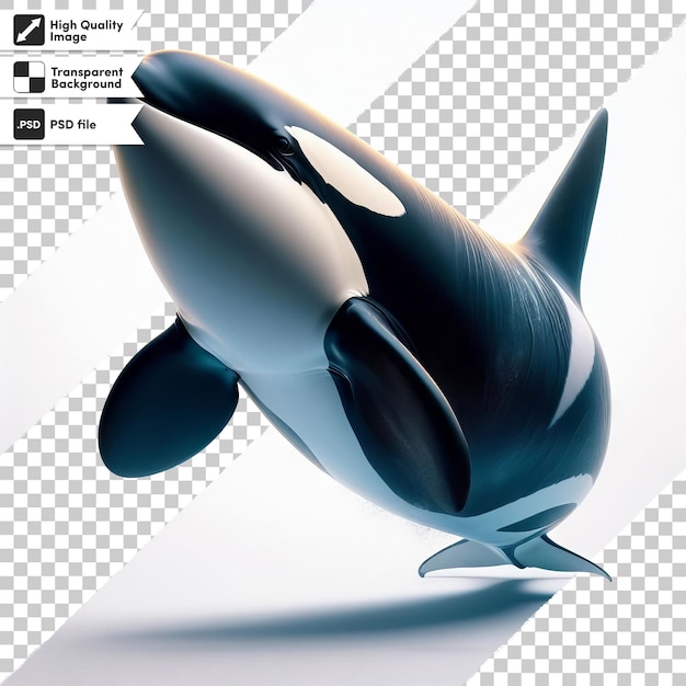 PSD zdjęcie wieloryba, na którym jest napisane 